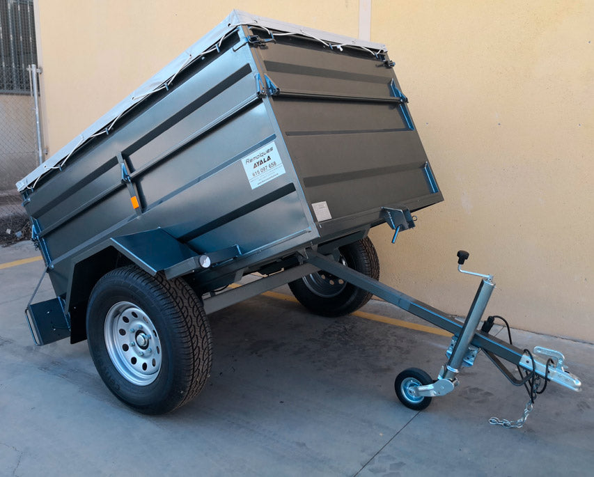 Remolque 4×4 basculante por inercia 2.000 x 1.300 x 600 + 350 – Mma 750 kg