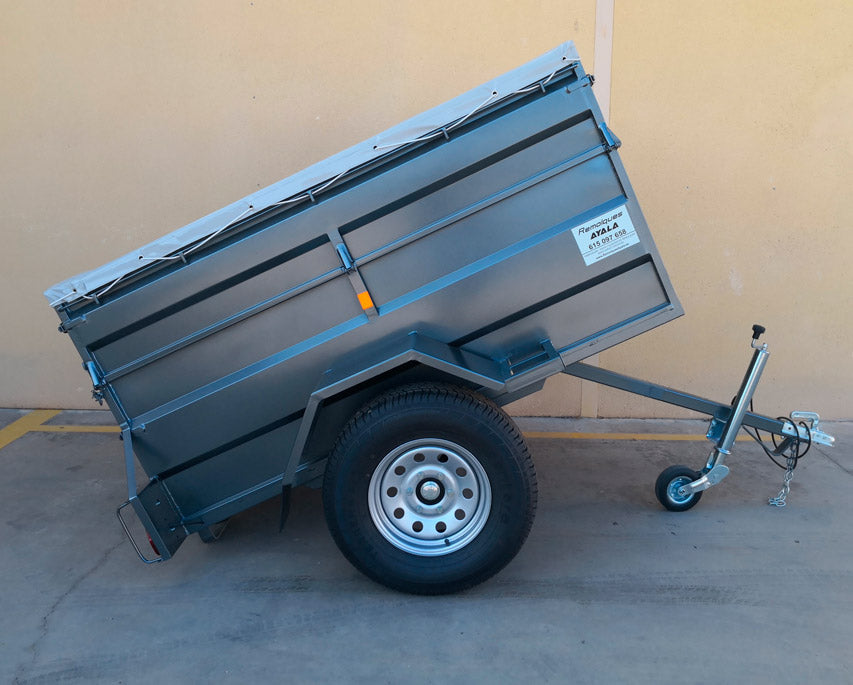 Remolque 4×4 basculante por inercia 2.000 x 1.300 x 600 + 350 – Mma 750 kg